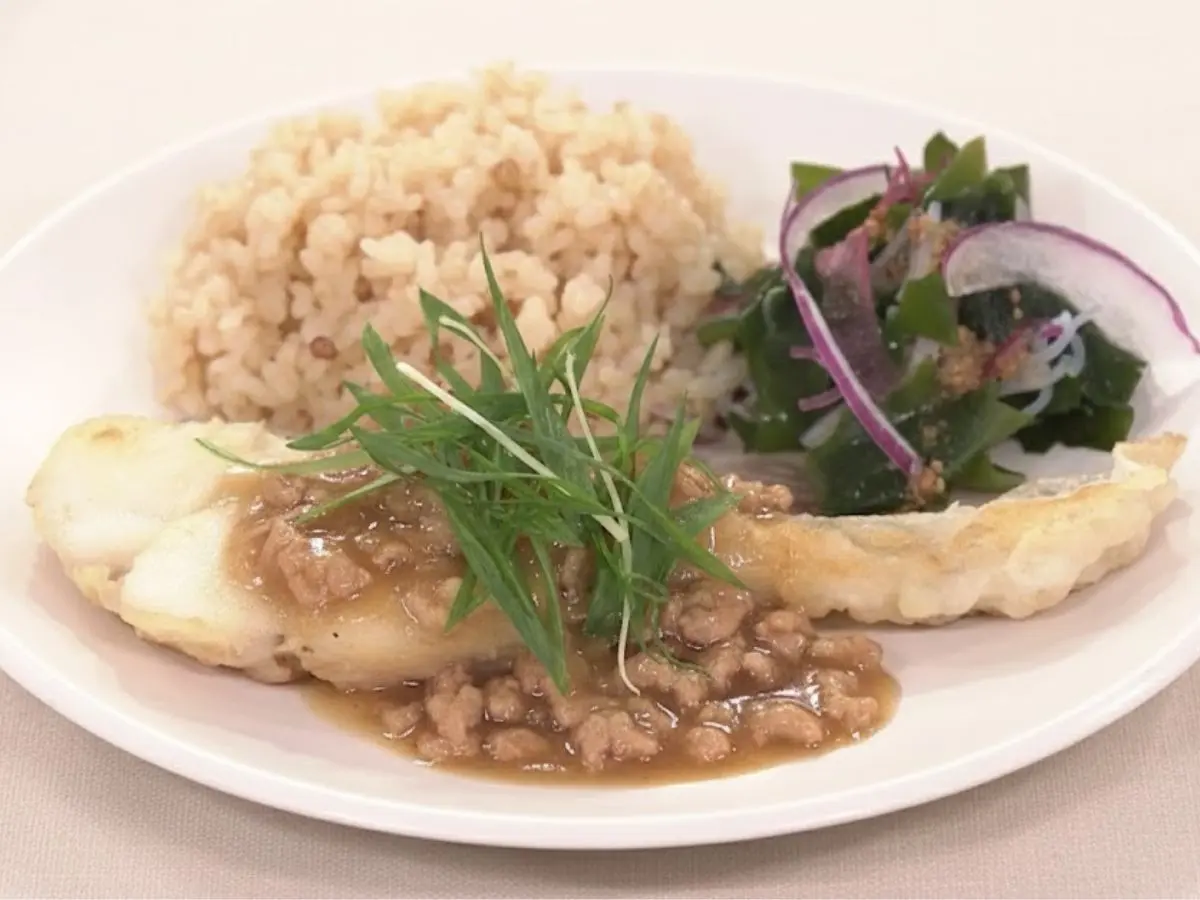 たらのそぼろあんかけ中華風