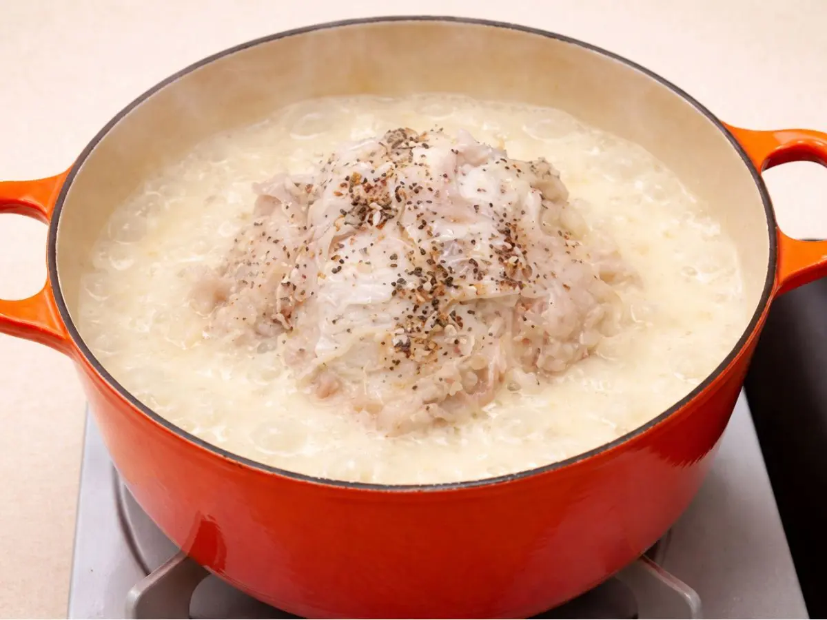 カリフラワーと豆乳の真っ白鍋