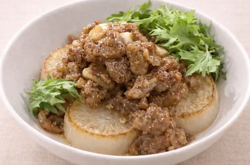 【きょうの料理】焼き大根の豚こま肉みそのレシピ 杉本節子さん野菜が主役のベジごはん