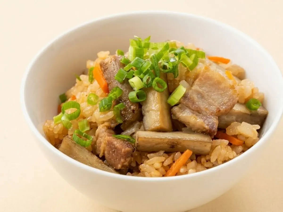 アンダンスーとフライドごぼう釜飯