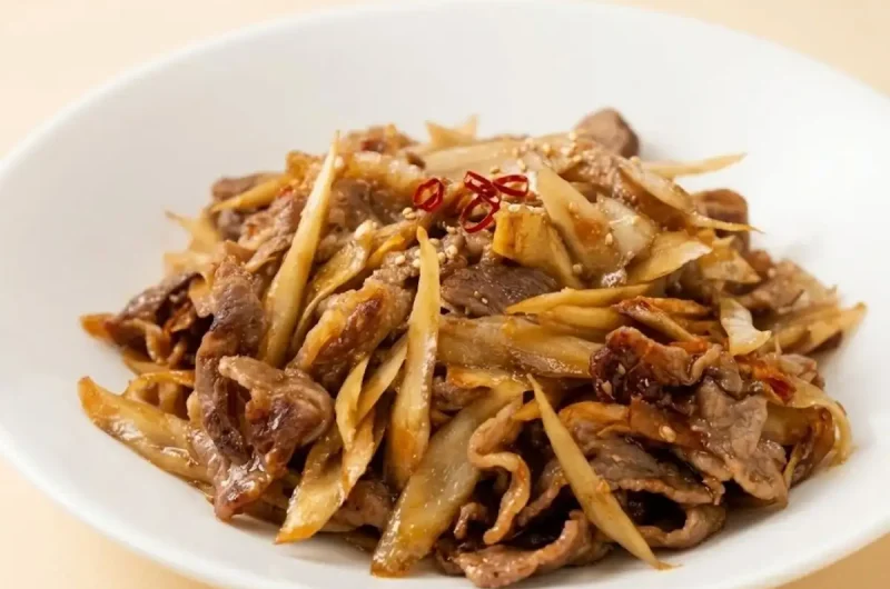 【相葉マナブ】ごぼうと牛肉のオイスター炒めのレシピ ごぼうの産地ごはん