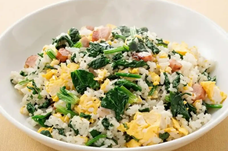 【相葉マナブ】ほうれん草炒飯のレシピ ほうれん草の旬の産地ごはん