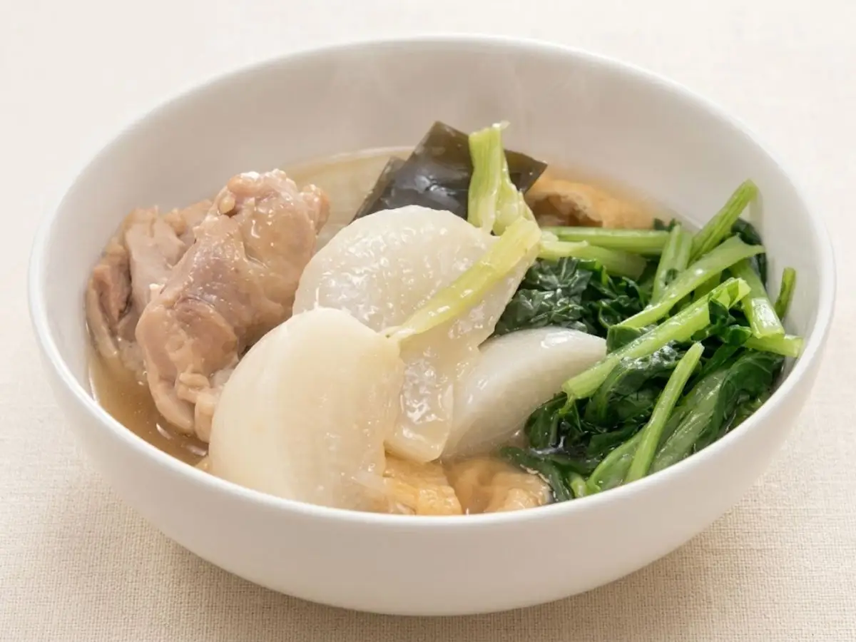 かぶと鶏肉の煮物