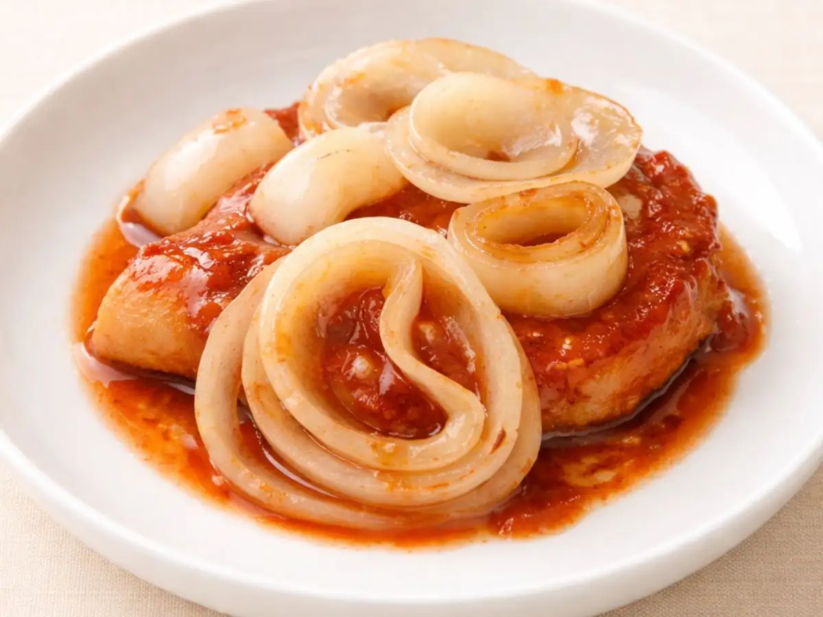 ポークチャップどっさり玉ねぎ