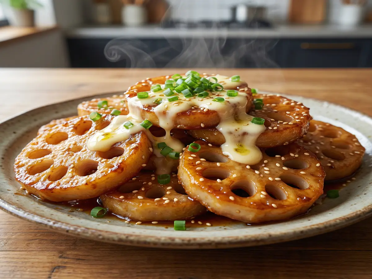 やみつき甘辛マヨ蓮根