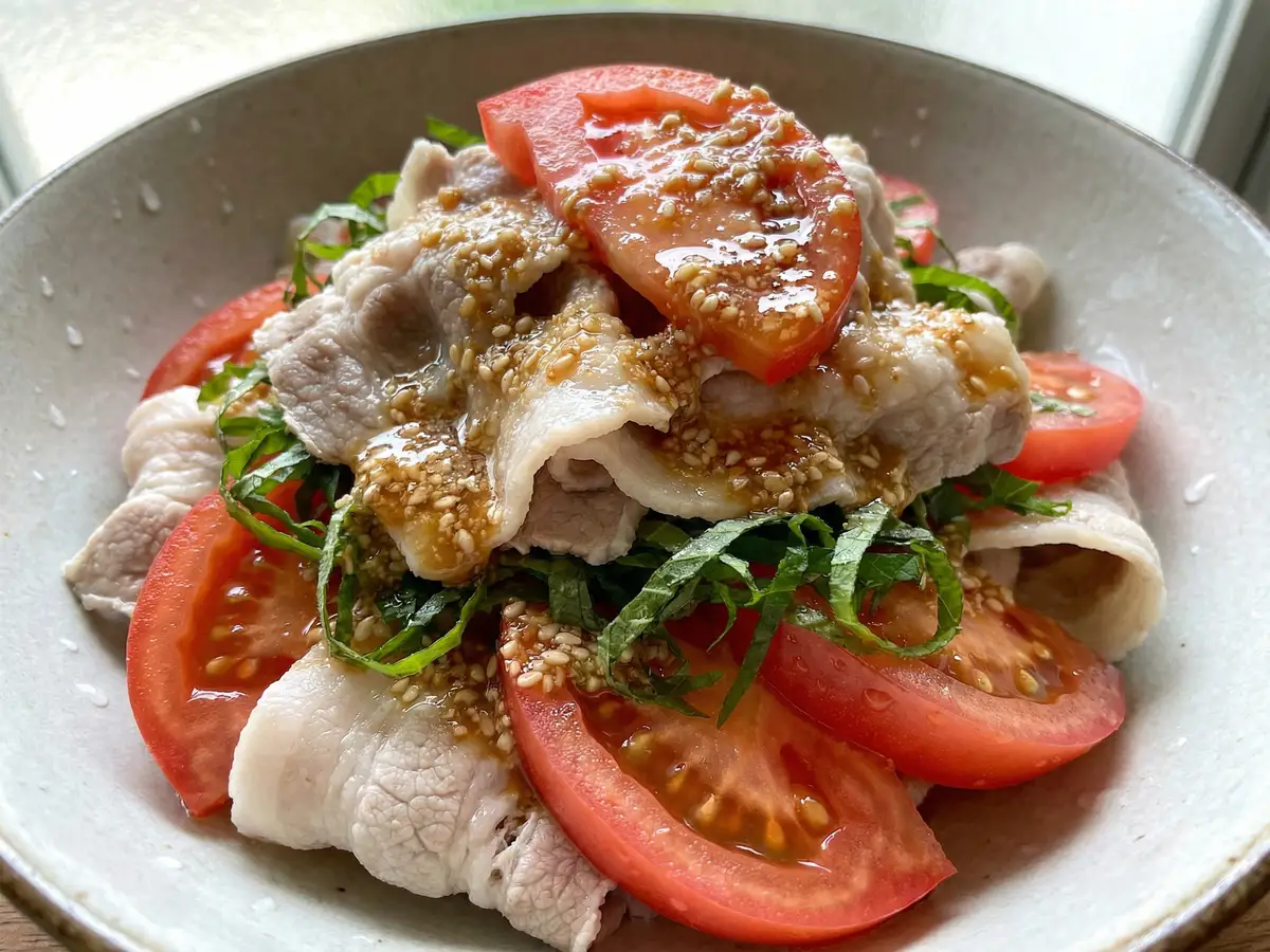 冷やしトマト豚しゃぶ