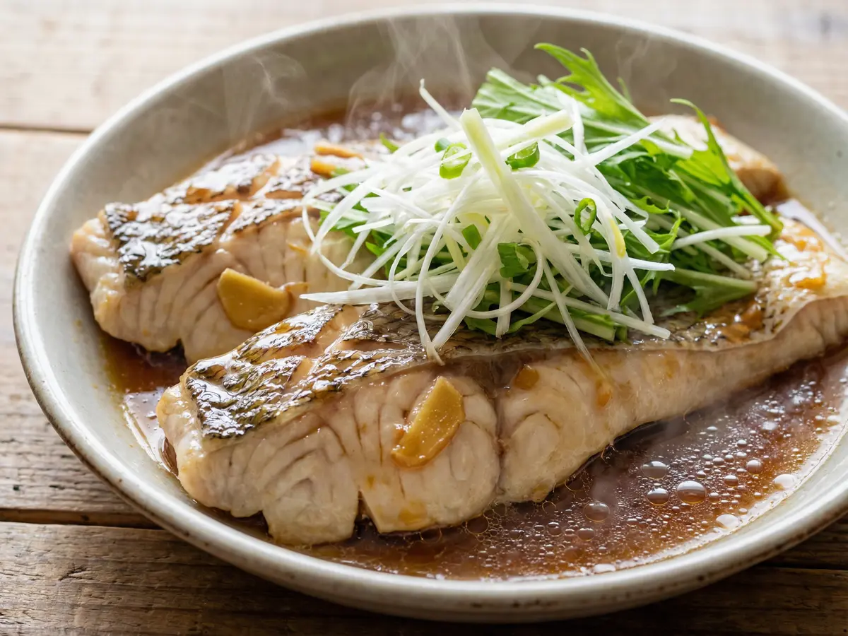 白身魚の中華蒸し