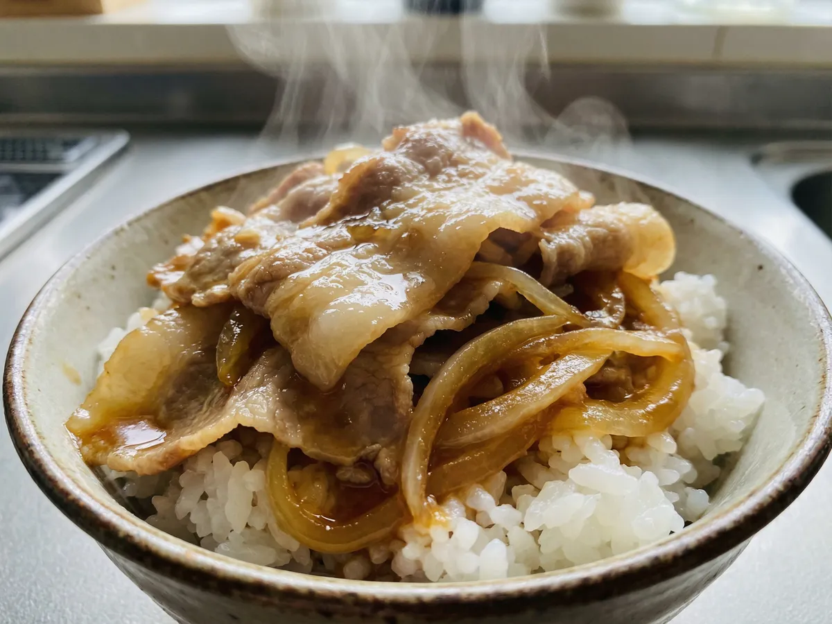 レンジで1発！豚丼