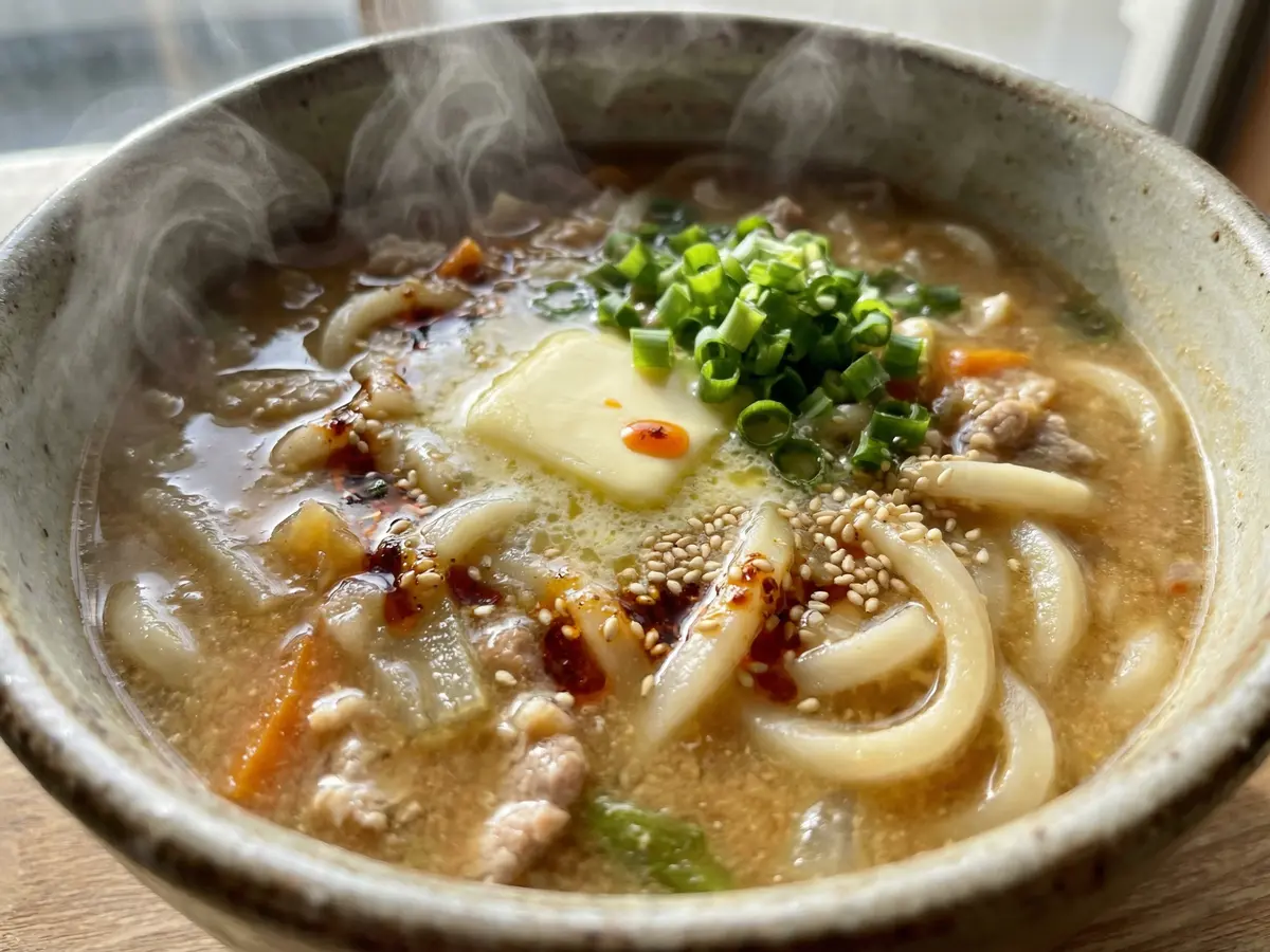 味噌バターうどん