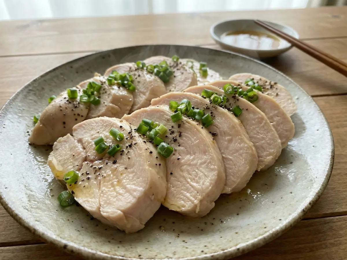 レンジでしっとり鶏塩チャーシュー