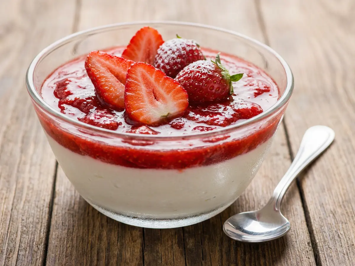 いちごのレアチーズ風デザート