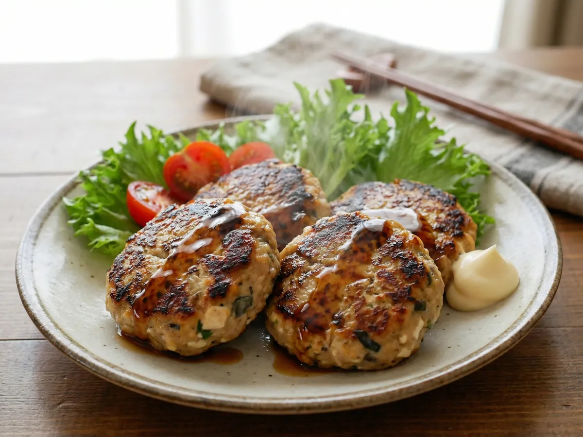 サバ缶豆腐ハンバーグ