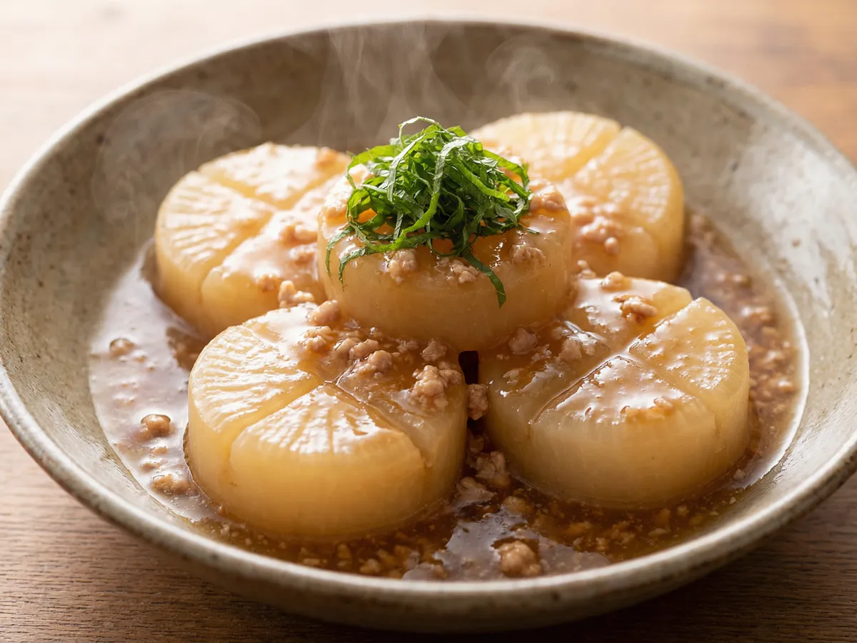 ふろふき大根のそぼろあん