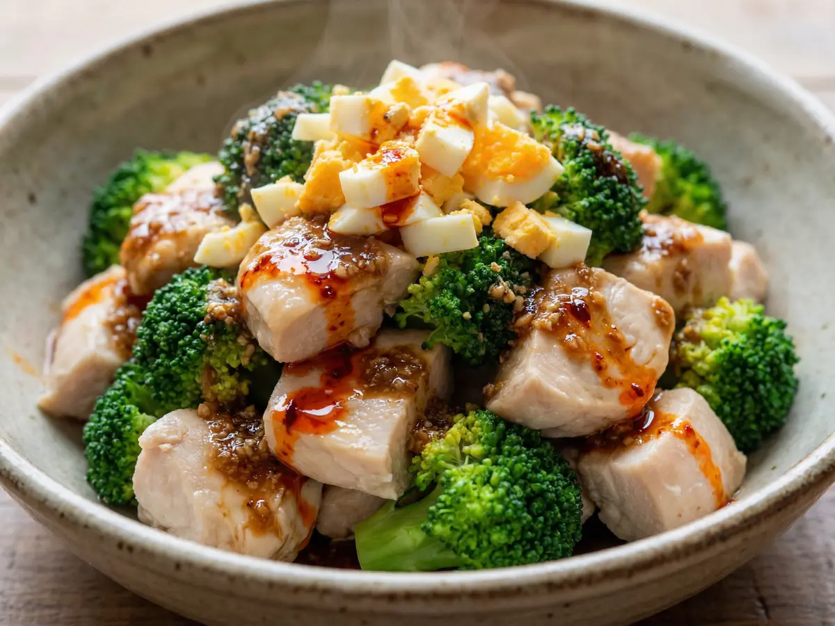 鶏とブロッコリーの旨だれ