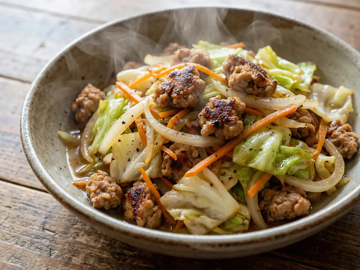 大豆ミートと野菜のうま塩炒め