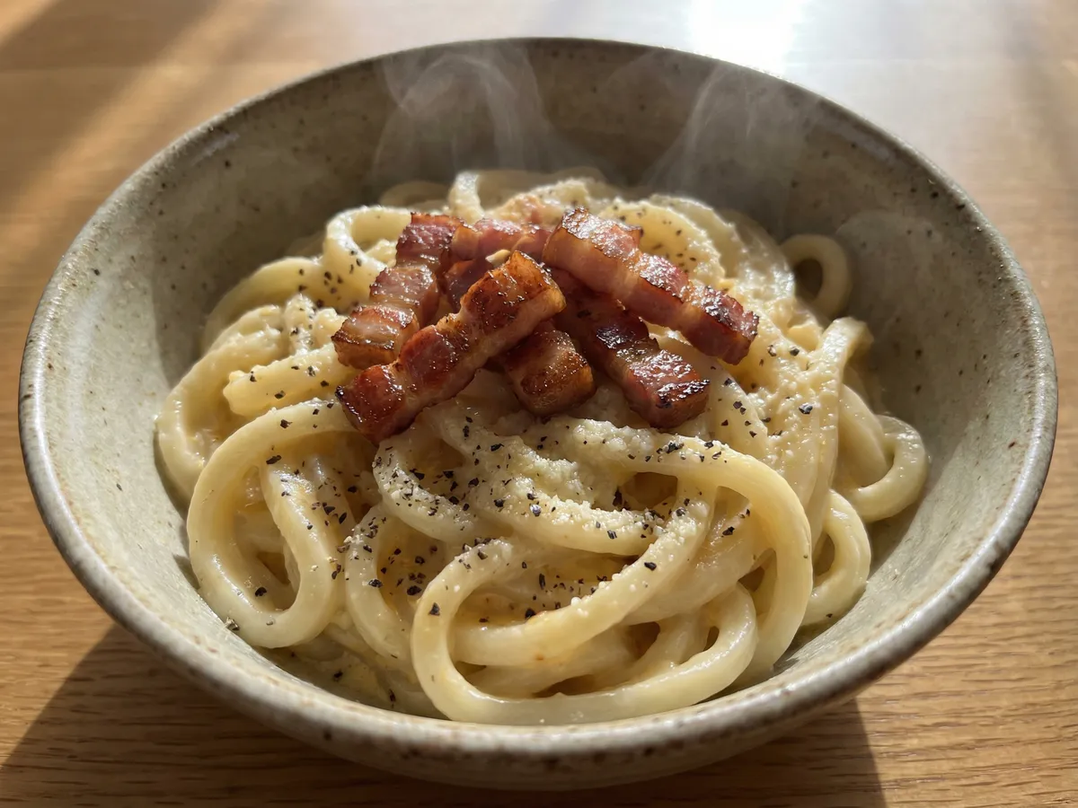 カルボナーラうどん