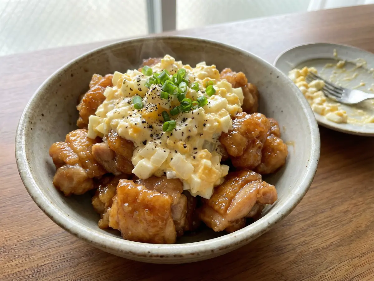 たっぷり新玉タルタルチキン