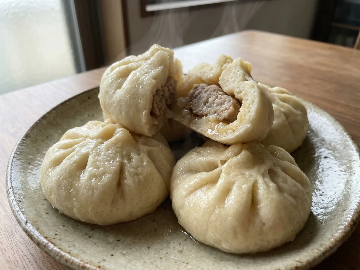 食パンで！本気の肉まん