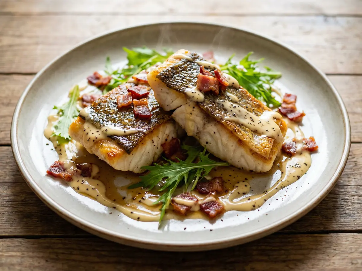 タラとベーコンのマヨしゅうゆ