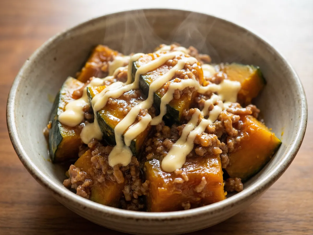 かぼちゃそぼろのマヨソース