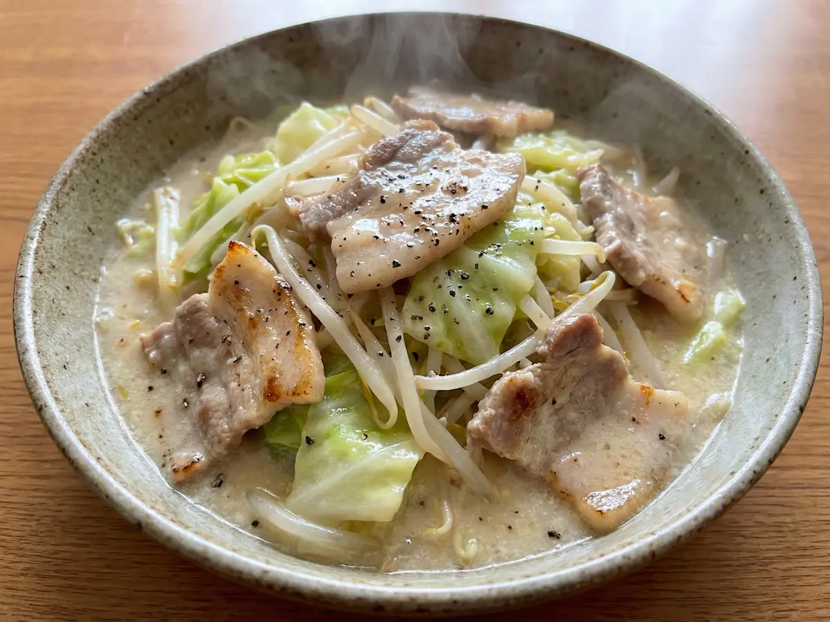 豚もやしちゃんぽん風炒め