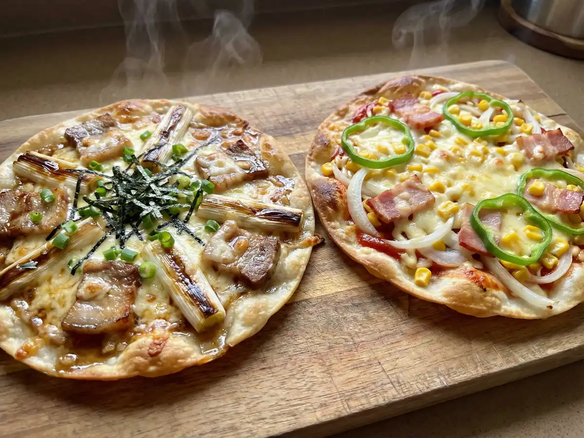 餃子の皮でクリスピーピザ