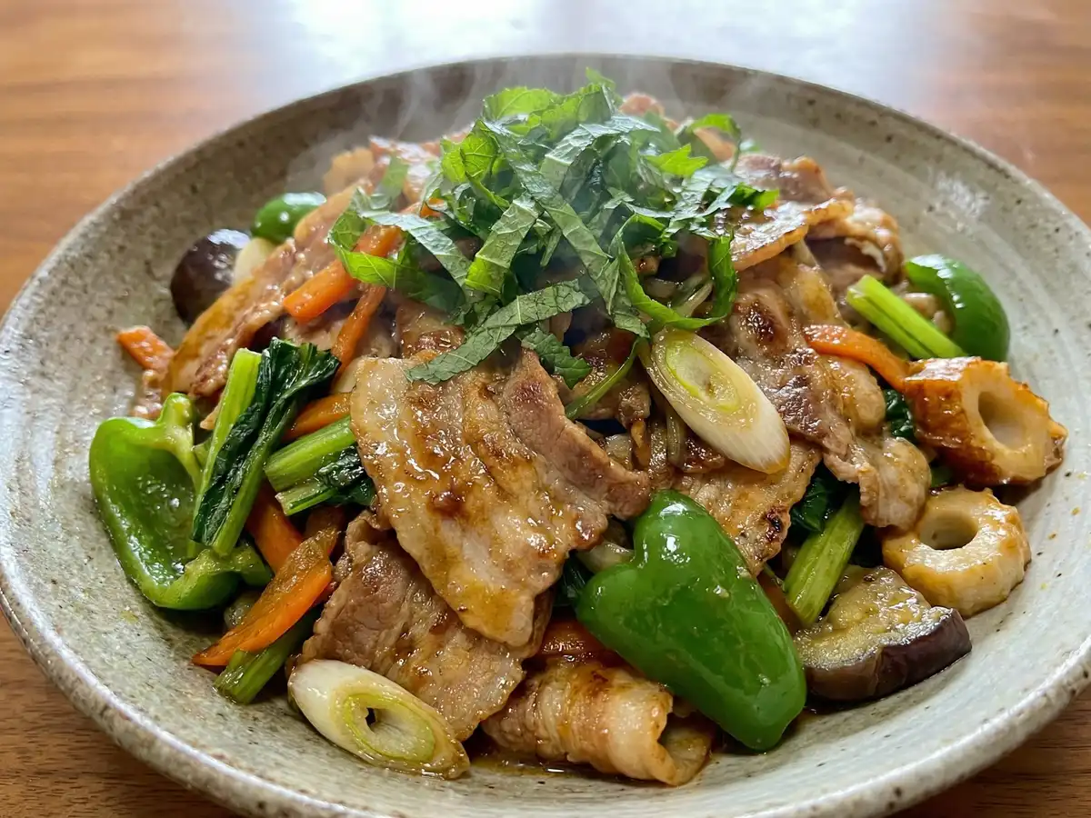 青じそが大事炒め