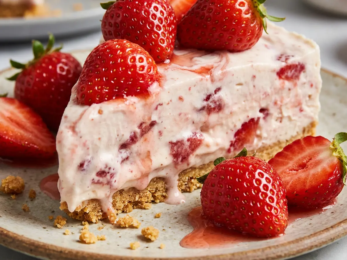 混ぜるだけ いちごレアチーズケーキ