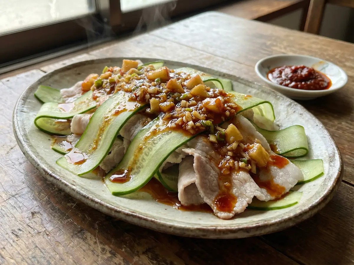 雲白肉（ウンパイロー） りんごソース