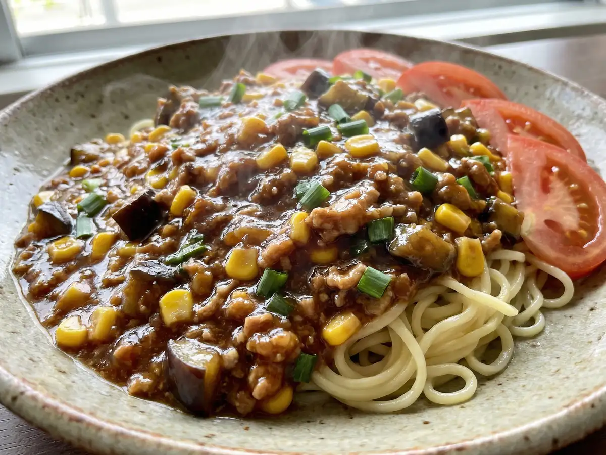 とうもろこしジャージャー麺