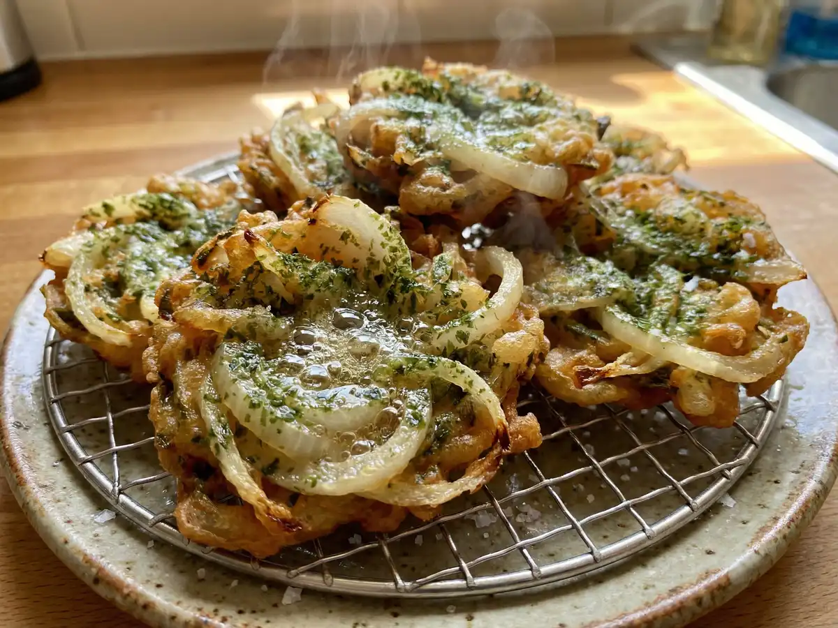 たまねぎの青のりフリット