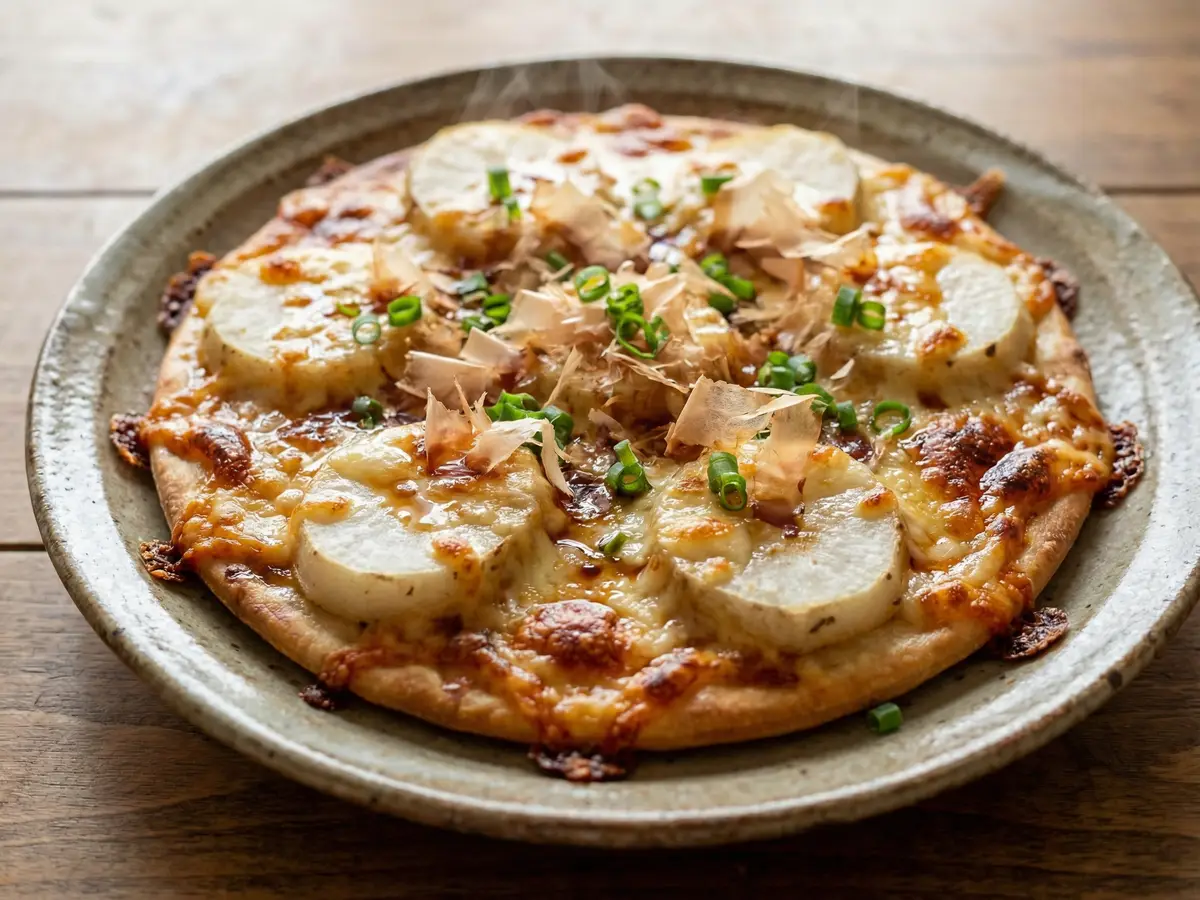 加賀丸いものカリカリチーズピザ