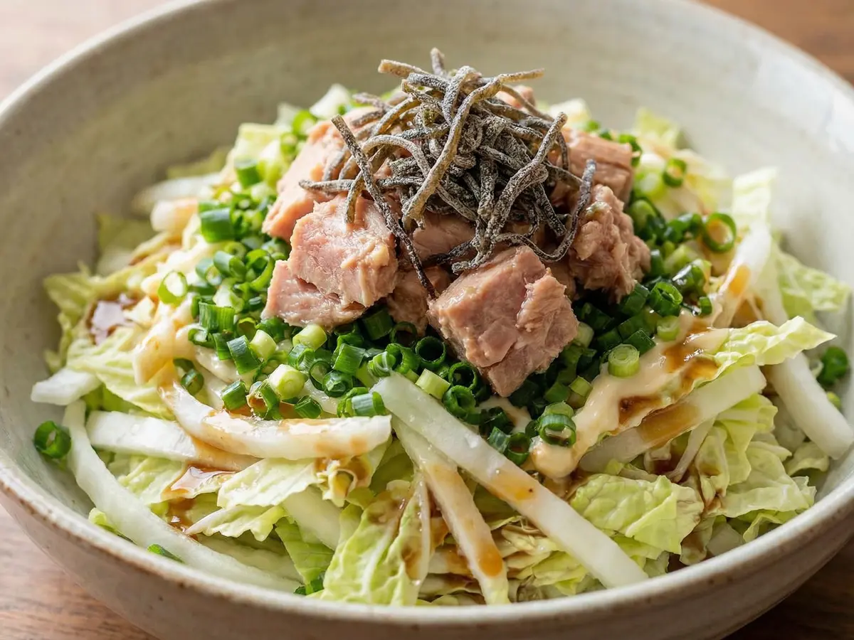 白菜ポン酢マヨ生サラダ