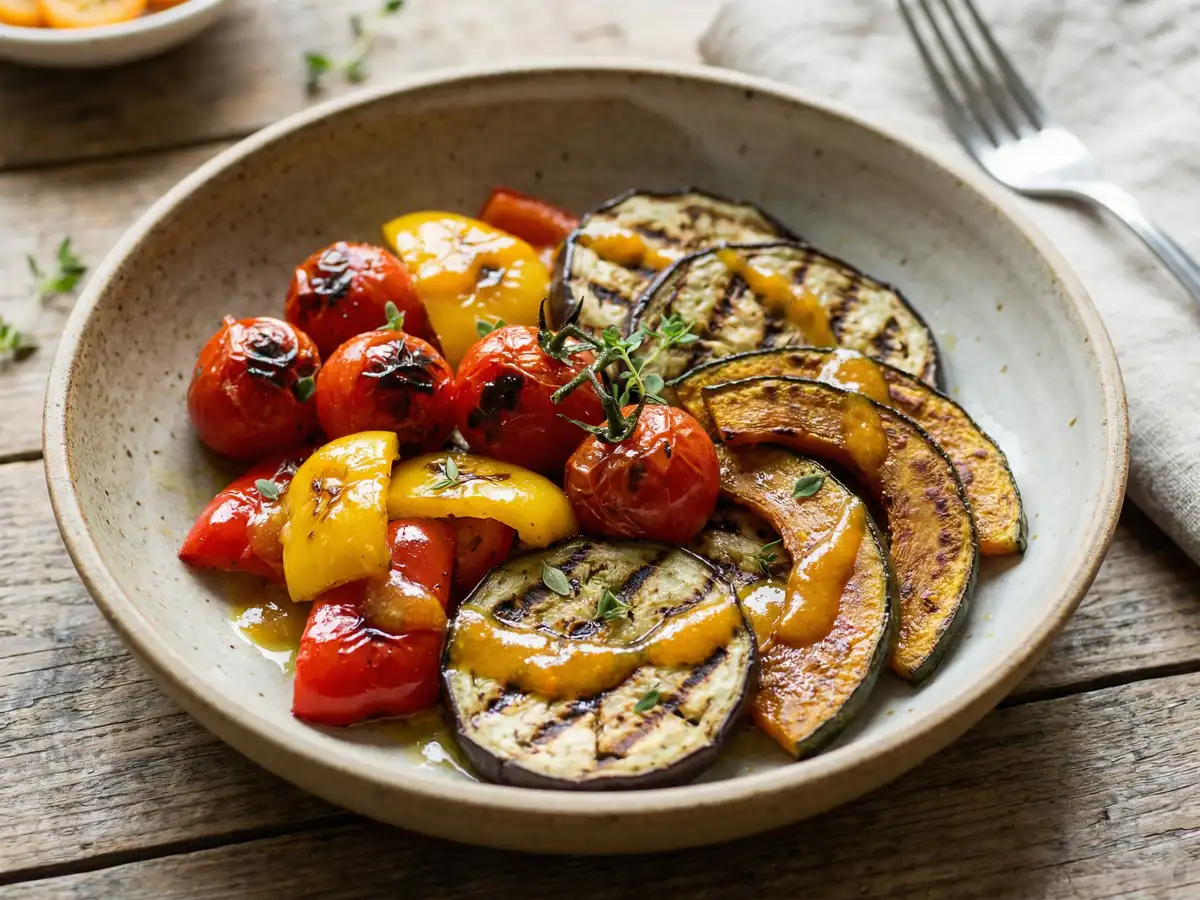 グリル野菜サラダ きんかんドレッシング