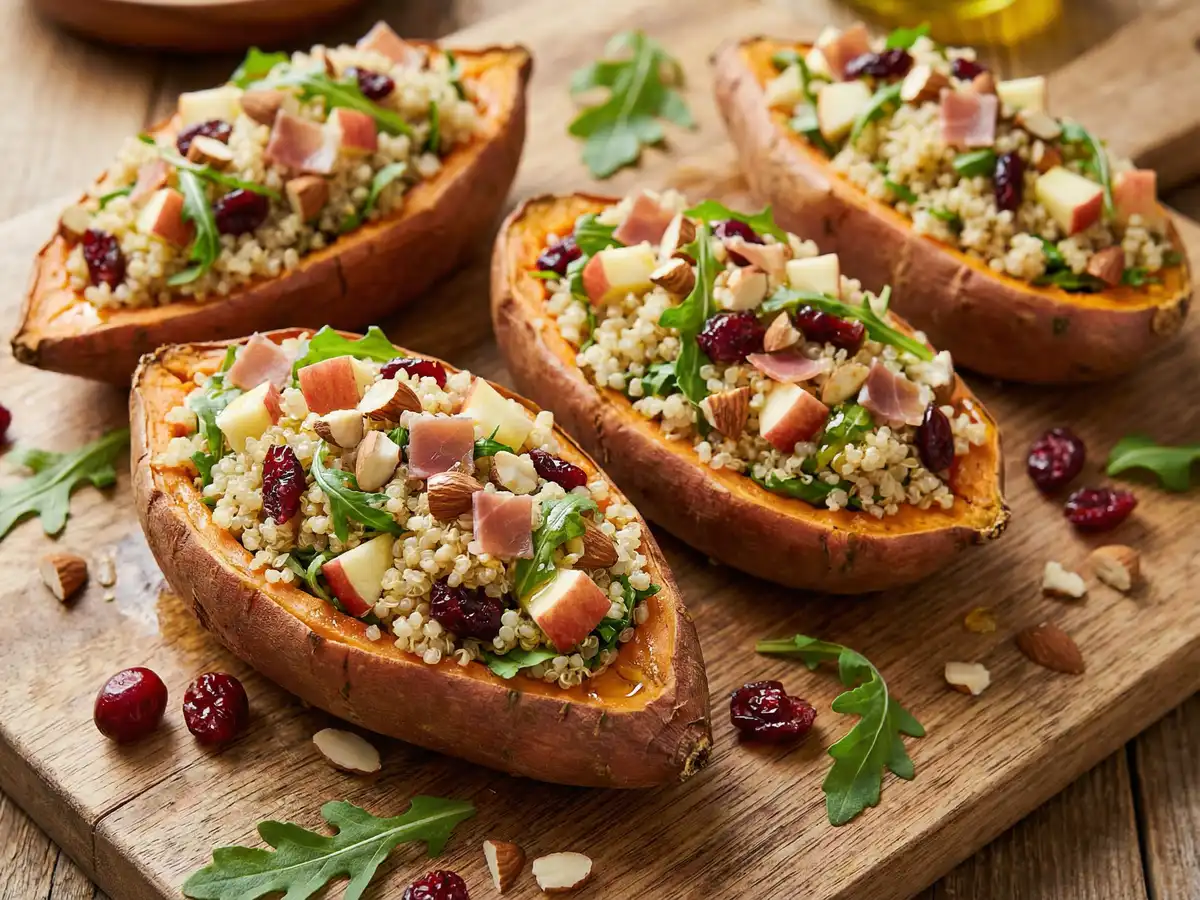 さつまいもボートのサラダ