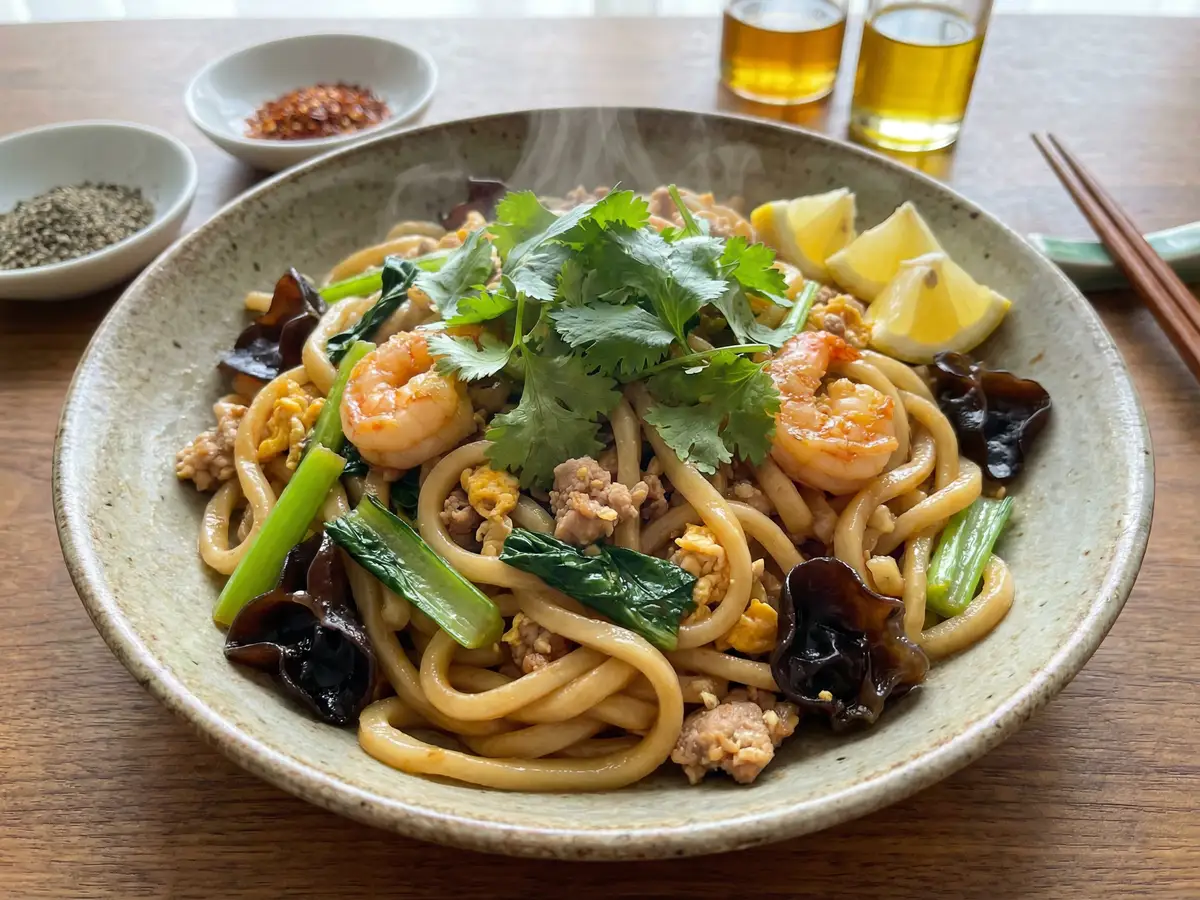 エスニックなニュー焼きうどん
