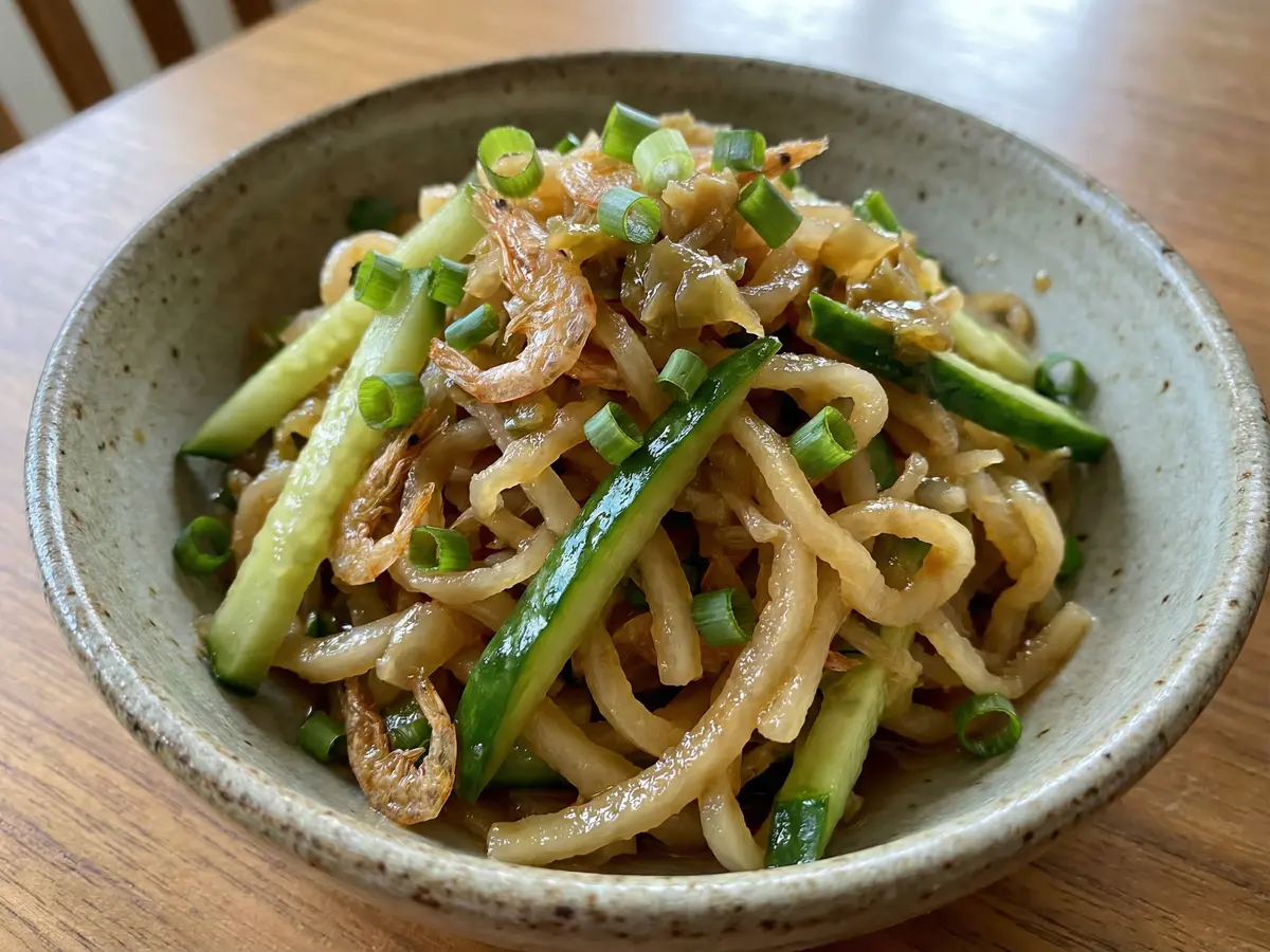 切り干し大根のねぎだれあえ