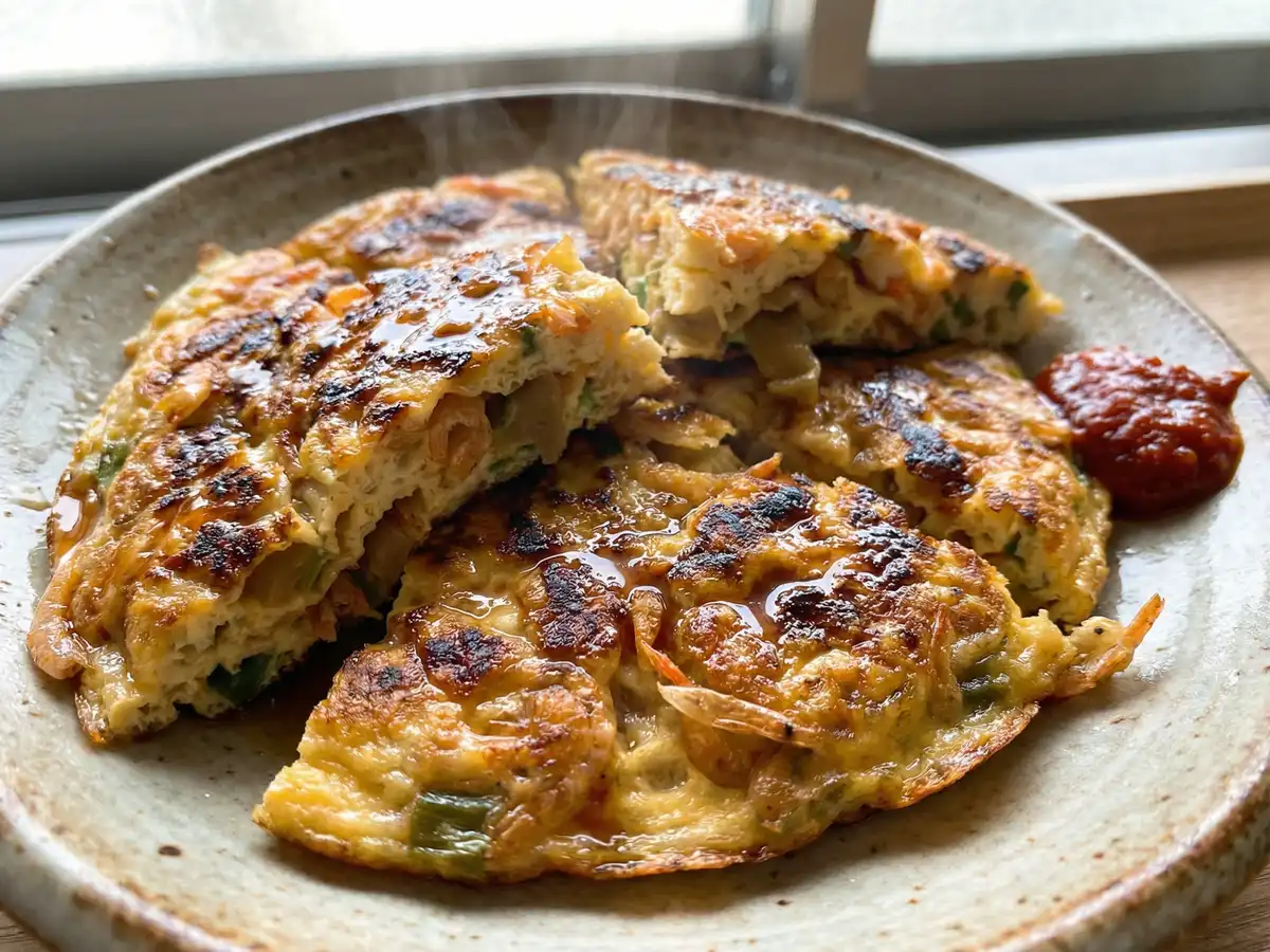 ねぎだれの台湾風卵焼き