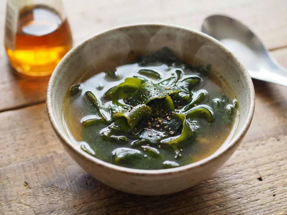 炒めわかめスープ