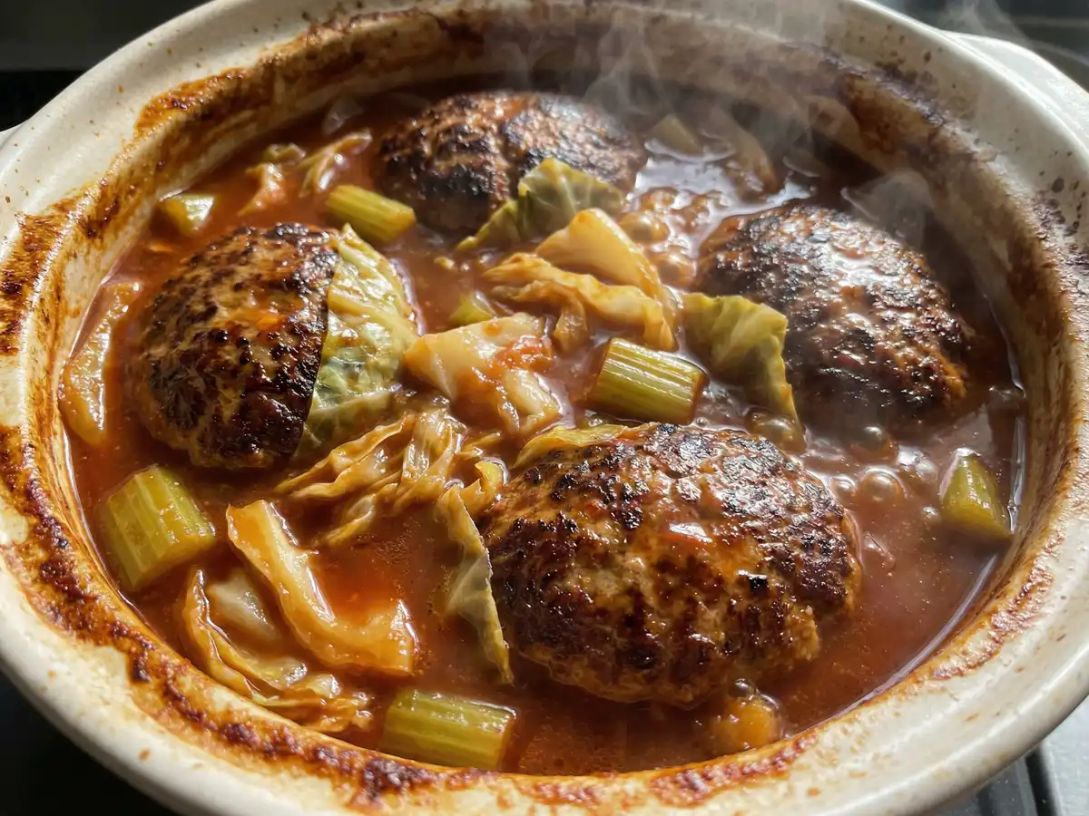 絶対失敗しない煮込みハンバーグ