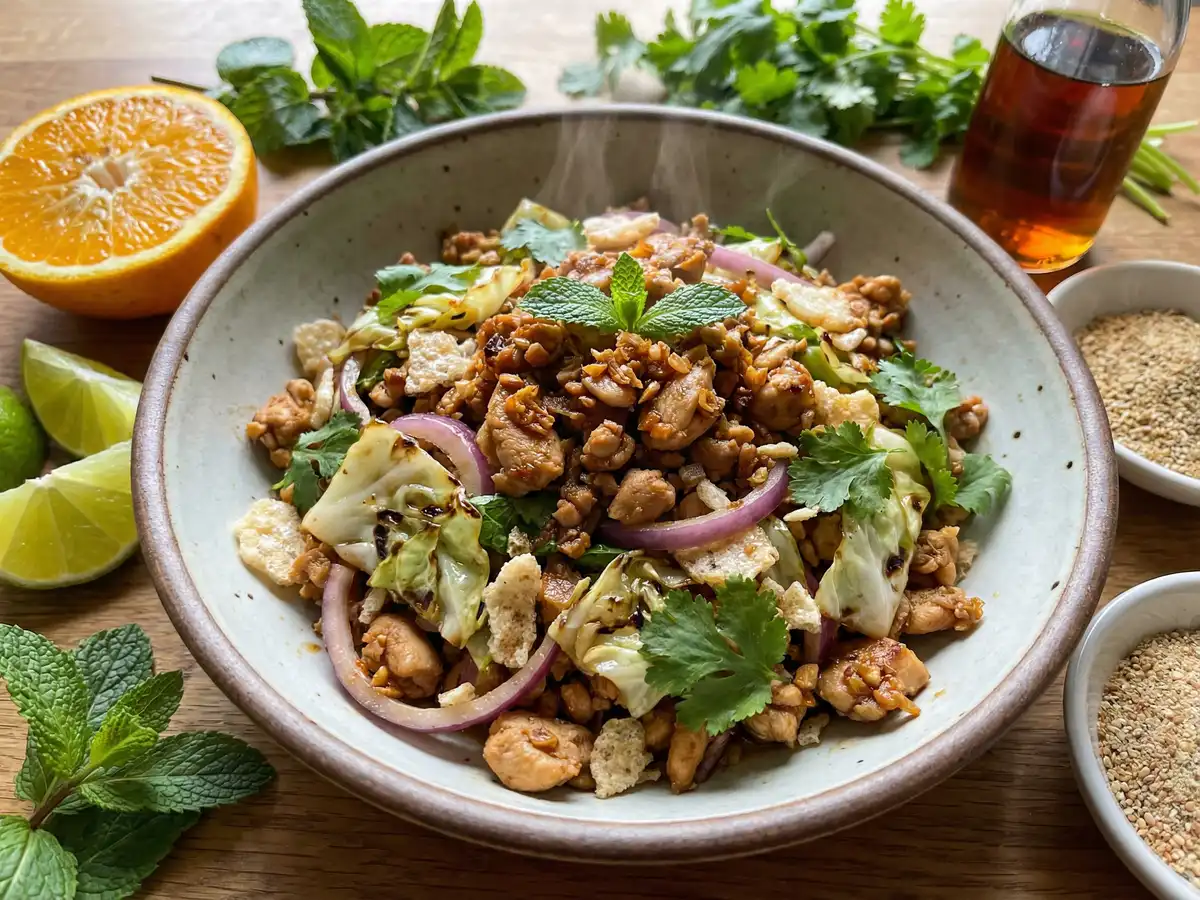 キャベツ入りラープガイ