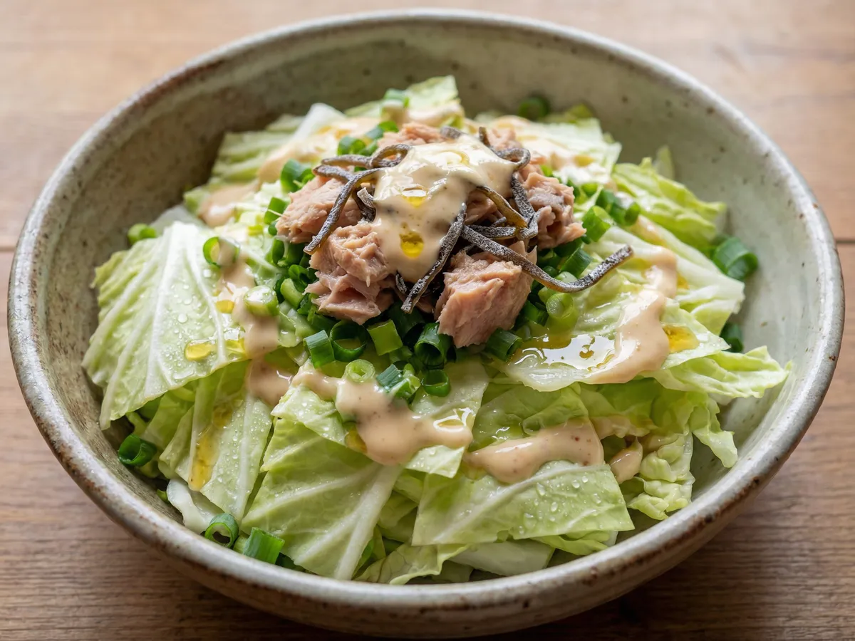 白菜のポン酢マヨ生サラダ