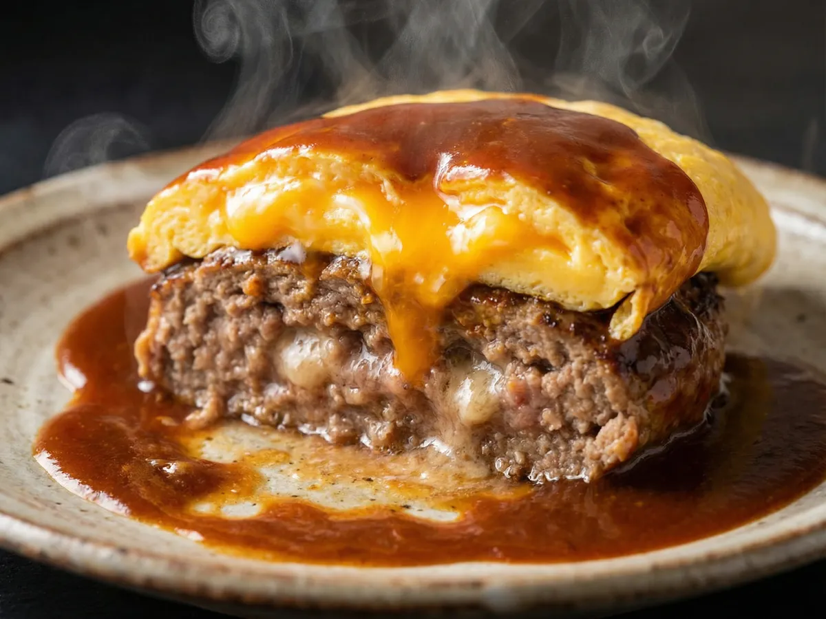 オムバーグ（オムレツハンバーグ）