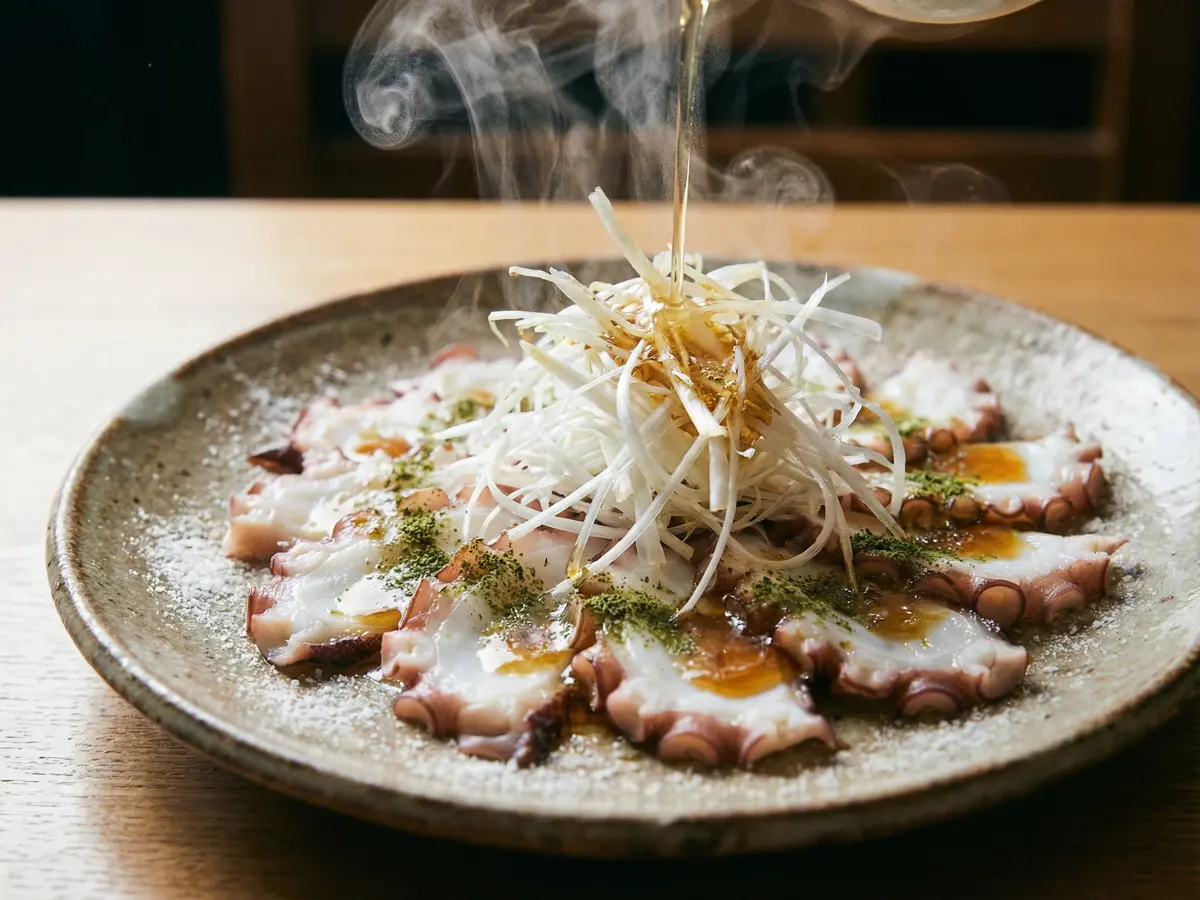 タコ刺しごま油ジュ