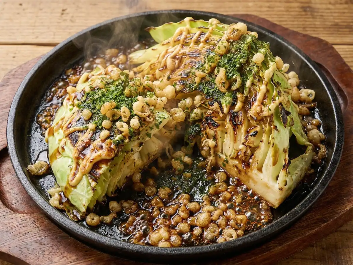 春キャベツのお好み焼き風