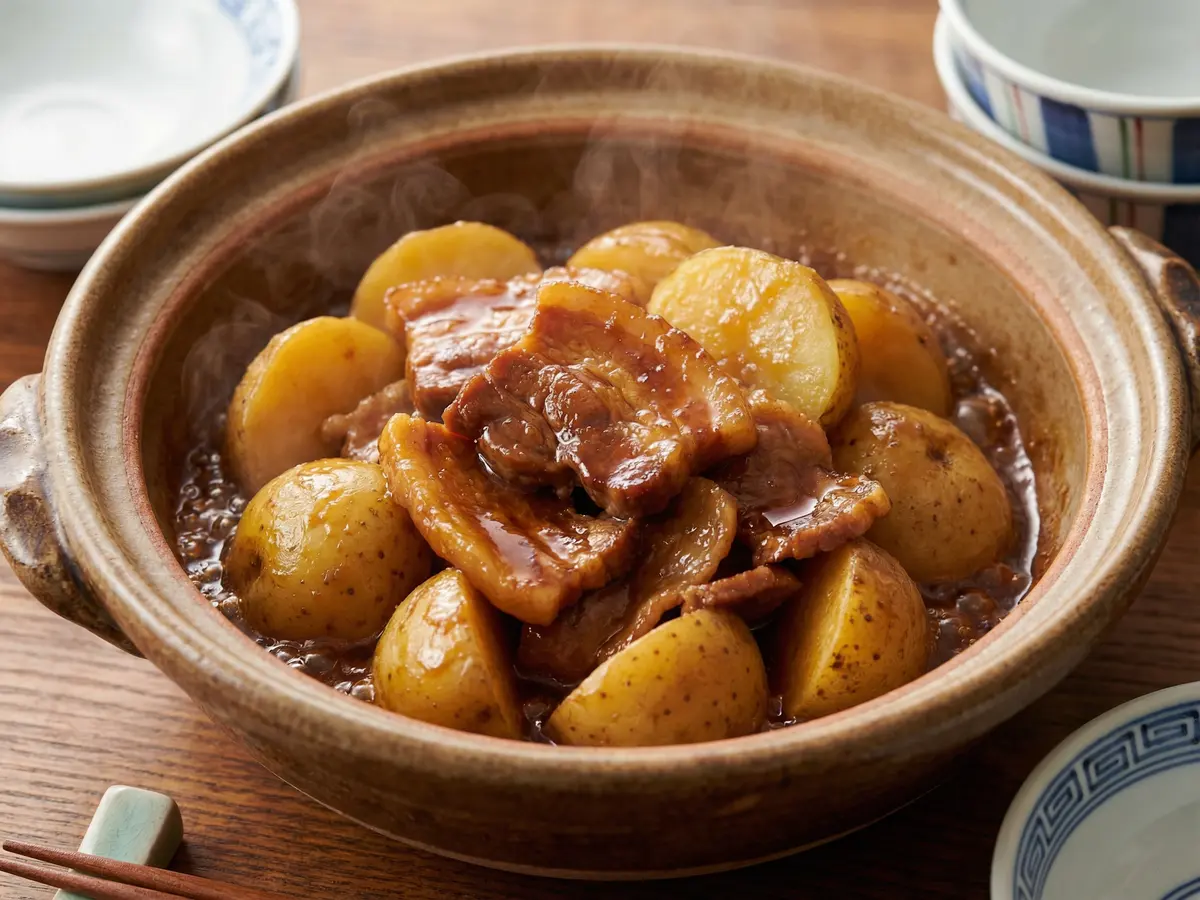 豚肉と新じゃがの甘辛煮