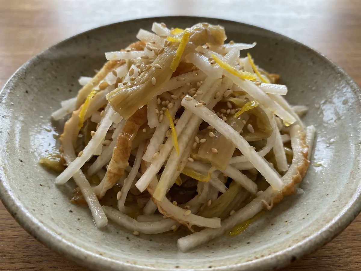 ザーサイと大根の和え物