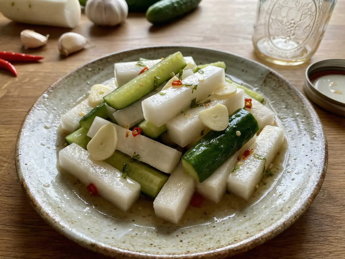 大根ときゅうりのタイ風浅漬け（甘酢漬け）