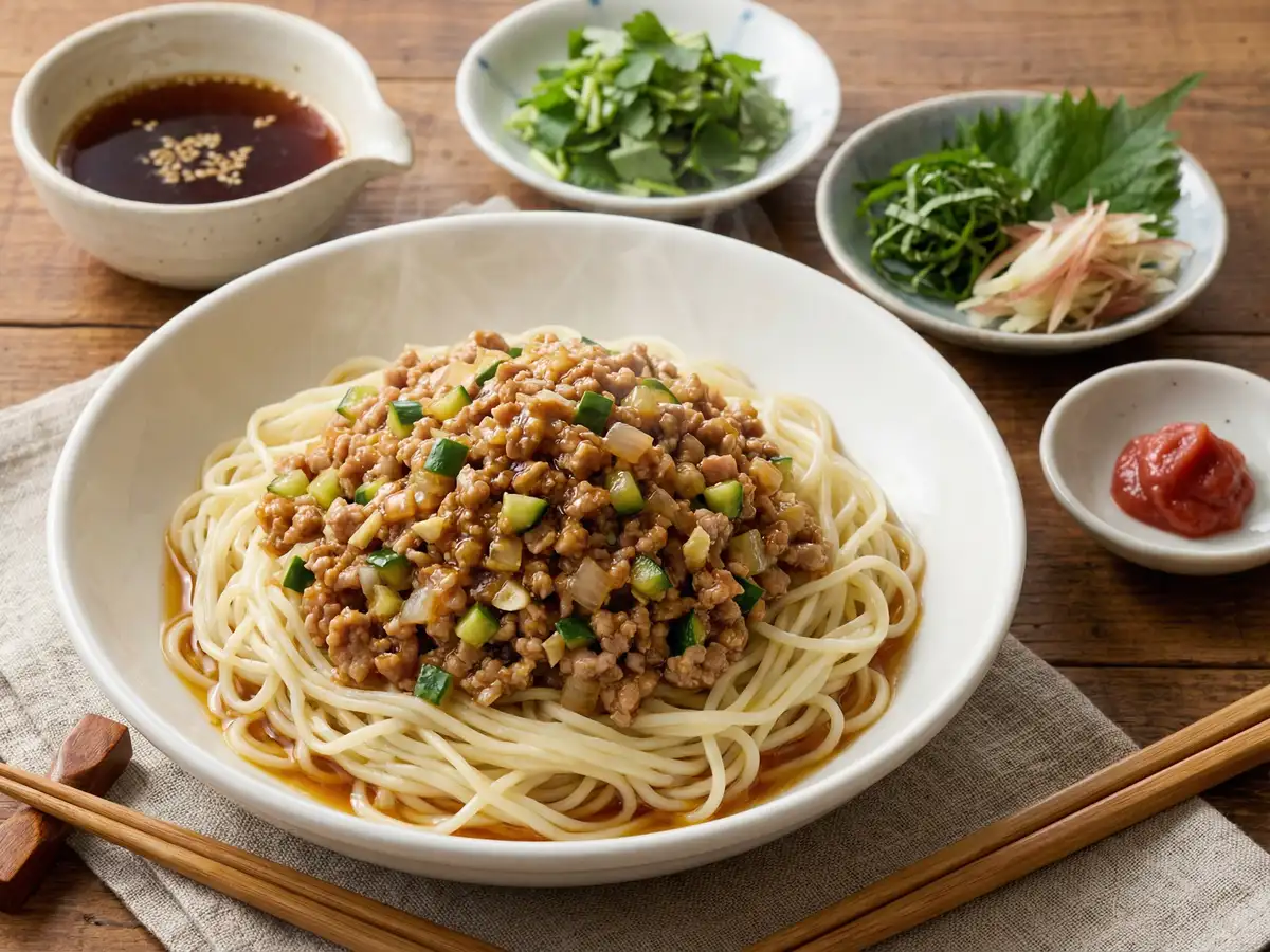 肉味噌と和え麺