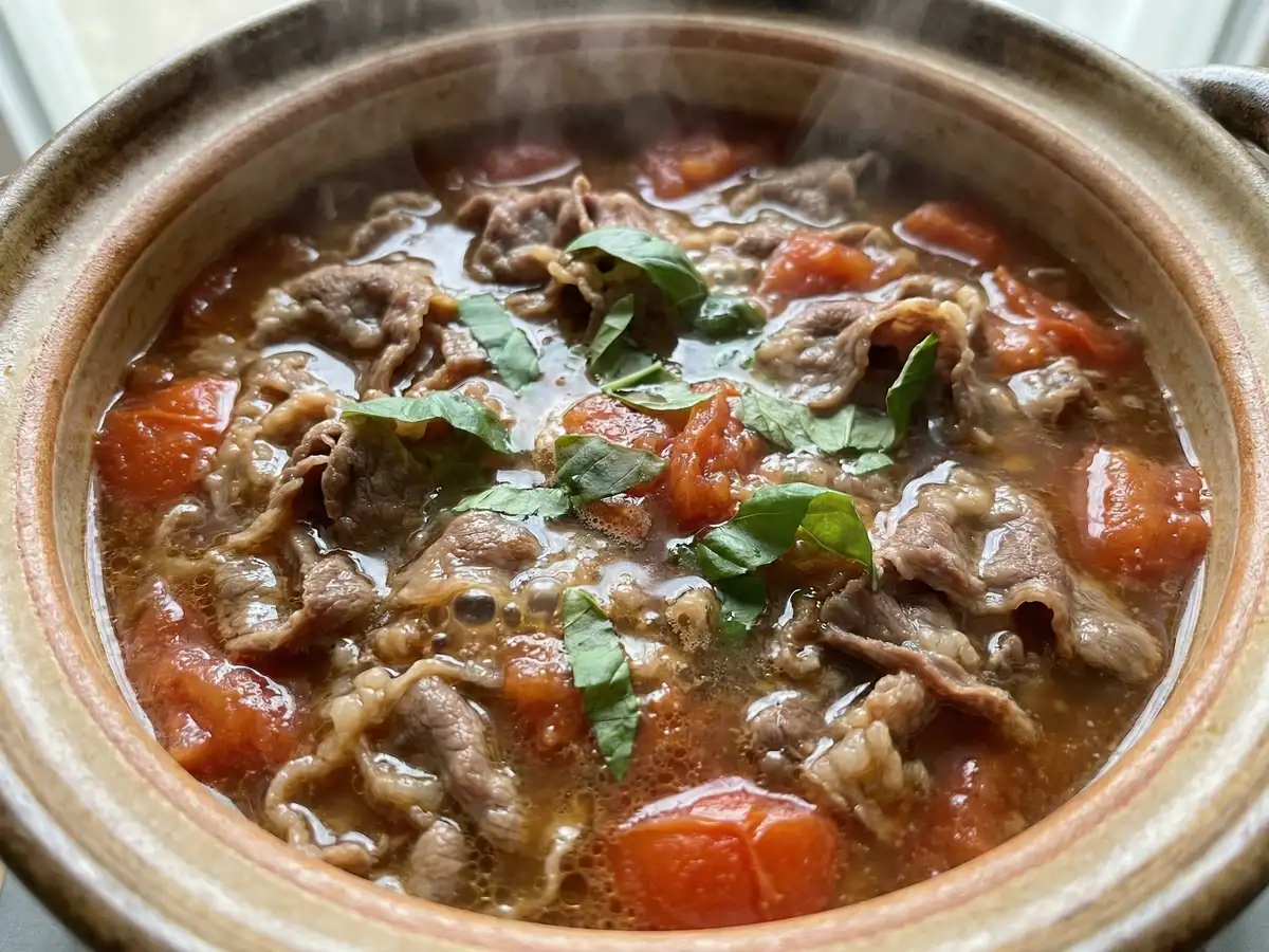 牛肉のトマト煮（牛トマ）